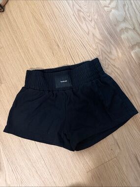 TALENTLESS Black Elastic Waist Athletic Shorts